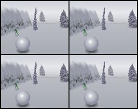 Just use your arrow keys to miss the obstacles and get the snowball as big as you can. Grows not only the ball, but it's moving speed too. Simple but fun! Drive by the people, avoid big trees. Be careful and have fun!