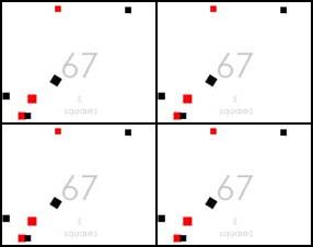 You are controlling the movements of a black square, so try to avoid any differently colored or shaped objects. Your objective is to stay in the game as long, as possible. The game is followed by quite a dynamic music.