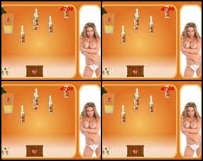 Three sexy girls want you to dress them off. You have to choose one of them and play the game. Catch as more as possible bottles of beer and when you will get 2000 points your sexy girl will start to strip for you.