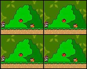 Wow! Now the Super Mario World is available in almost original graphics and in flash! Yeah, you will surely enjoy the clouds, drawn from enormous pixels, jump on the mushrooms and run away from the angry baseball players! Use arrow keys and space bar to control this 27 levels long game.