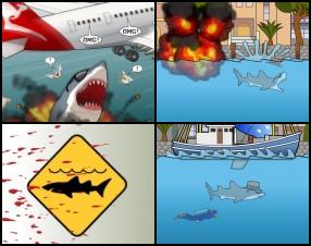 Now Big Shark's adventures goes to Australia. Your mission is to scare to death all population. Swim around, chomp on surfers and destroy everything in your path. Use Arrows to control your shark. Press Ctrl or A to bite. Dive deeper to perform high jump and attack helicopters and planes.