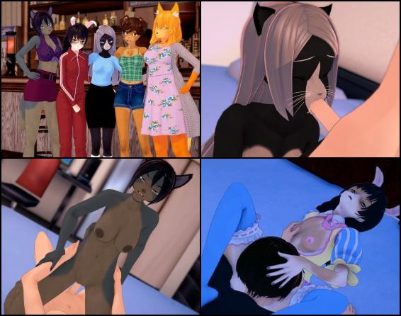 You recently dropped out of college and have been working as a bartender for a few years. One day, your boss offers you a once-in-a-lifetime chance. A friend of your boss is looking for someone to manage his bar, and he decided to recommend you. You quickly pack up and move to the quiet coastal town of Silventale, where almost all the residents are sexy furries. Now, you're in charge of a cozy bar, and you'll have to fix the old equipment, find suppliers, earn the trust of the furry patrons, and charm them. But don't lose your head—remember that you can't let the business fall into debt. By the way, in the evenings, sexy furries come for more than just cocktails; some are looking for a warm companion, and some for unforgettable fuck.