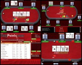 Play Texas Hold'em against other players online. Try to win money to increase your rank. The game requires that you sign up with a User name and Password. Select the table from the list and join it. Once in the room click on the place where's free and input the number of points you want to play with. No special rules - just use Your Texas Hold'em skills.