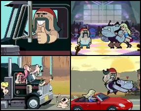 Es ist unmöglich zu beschreiben, was du gleich sehen wirst. Ein Truckfahrer verfolgt eine Blondine. Unterwegs sammelt er viele Boni und besondere Fähigkeiten, um sie zu kriegen. Der ganze Film steckt in einer 8-bit Sega Ära Grafik.