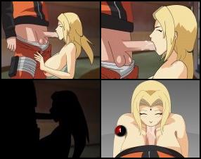 This is a hentai-based parody of the Naruto anime series. The game is very similar to SuckerSuck but this release features new characters - the hot tsundere and 5th Hokage, Lady Tsunade and the 7th Hokage, Naruto Uzumaki. The plot of this game is simple, let this sexy MILF with big tits satisfy your cock and make you cum. However, for this to happen, the gameplay requires you to move your mouse cursor through the appearing number circles to maintain the sensation and progress through. As such, your speed and attentiveness will be put to the test. If the last level proves to be too difficult, then feel free to use TAB key to cheat somehow.