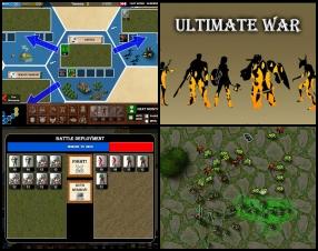 Your mission is to select your race, successfully command it to destroy other two races. Turn by turn, battle by battle conquer all land. Use mouse to recruit, select, move and order your troops. Use bottoms at the bottom to construct different buildings. During the battle you can select units and command them.