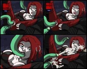 Umeku se fait baiser par trois tentacules. Ils sont tous verts et gros, et pleins de sperme. Sélectionnez le type de sexe, changez la vitesse de baise et atteignez les 100% de plaisir pour éjaculer sur Umeko ou en elle avec tous les tentacules.