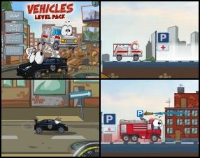 Story about live vehicles continues. This time with level pack created by users. In this version of the game there will be more destruction on the streets than ever! Your task is to solve different puzzles and park cars at the right spots. Use your mouse to control the game.