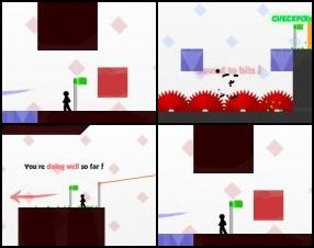Control stick man in this great platformer. Your task is to run, jump and explore all 10 amazing levels. Gather stars and complete all 40 achievements while playing the game. Use Arrows or W A S D to move.