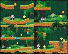 Your aim is to guide an orange to the hungry panda. To do that you'll have to solve different puzzles by removing certain objects, making paths and many more.