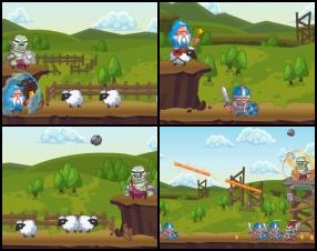 In this game you have to help the wizard to protect your fortress. You can do that by drawing defence lines in the air with your Mouse to stop enemy attacks. You'll find a lot of interesting levels like protecting sheep, defence in the air from your air balloon, and many more. Use upgrades and win the game.