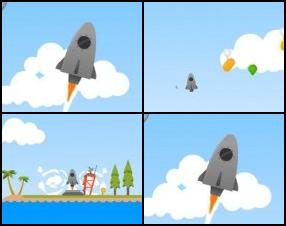 Your aim is to upgrade your rocket to reach the outer space as soon as possible. Move your rocket and collect dozens of bonuses and power ups. Use Arrow keys to control your rocket.