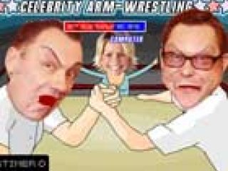 Celebrity arm wrestling