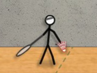 Stick Figure Badminton - 4 