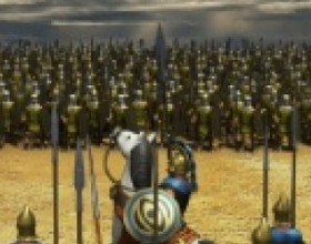Alexander - Dawn of an Empire - You have to protect the kingdom of Macedonia, manage and upgrade your army and destroy your enemy. Use Mouse to control the game. While you're in the battle click on the icons or press number keys to select units. After that click on the arrows on the left side to send your units on the battle field.