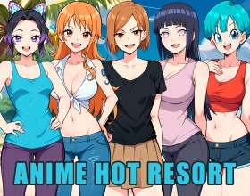 Anime Hot Resort - Welcome to Anime Hot Resort – a hot visual novel full of excitement and immersion. Here, beloved anime characters come together in a luxurious tropical paradise. You'll be the newest member of the staff at this exclusive resort. You'll be surrounded by all your favorite characters from favorite shows, so it's like a dream come true! As you settle into your role, you'll have chances to charm and flirt with these sexy girls. There are even opportunities to fuck them as you explore the beautiful resort setting. Will you just enjoy some casual encounters, or will you let things get a bit more serious? It's up to you.