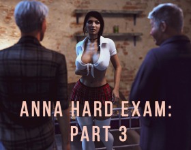Anna Hard Exam: Part 3 - In the third part of the game, Anna got a summer job in a cafe to save some money for her studies. She was still receiving a scholarship and her life seemed to be getting better. One day, her teacher showed up at the cafe where she works and asked her to come to school to sign some papers for a scholarship. I think you understand what’s gonna happen next: the teacher will fuck her again.