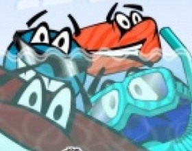 Aqua Dudes - Your goal is to drop friendly aqua dudes into the water. Red ones must end up at the surface of the water, but blue ones have to drown to the bottom. Use Mouse to place objects on the screen.