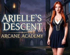 Arielle's Descent: Arcane Academy - Dive into the story of Arielle Valemont, the daughter of a noble family fallen on hard times. When her family’s fortune collapses, she’s sent to the Aurelius Academy of Magic in hopes of securing a respectable future and preserving what remains of her family’s former status. But this opportunity comes courtesy of Malric Corvain, the academy’s archmage, and he has conditions of his own. Arielle must earn her own living, follow his guidance, and spend plenty of time with his son, Sevrin. Malric presents himself as a family friend, protector, and mentor, but behind that respectable facade lie dark and depraved intentions! This adult game follows Arielle ’s everyday life as she balances magical studies with work. Discover which path she’ll take and just how easy it will be to lead her astray!