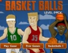 Basketballs Level Pack - Надеюсь ты помнишь предыдущею версию данной игры. Твоя задача -  закинуть баскетбольный мячик во все корзины у попасть по каждому рефери, чтобы пройти уровень. Для управления используй мышку.