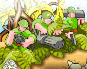 Battalion Commander - This game will remind you several old school games with vertical scrolling and shooting (like various space shooter games). Pick up your soldiers and move further. Kill all enemies and collect stars and coins. Meanwhile you just have to use your mouse to control your squad.