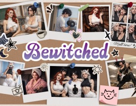 Bewitched - You find yourself in a strange world where modern technology exists side by side with magic, and the old rules of society no longer matter. Women hold all the power and control every part of life, while men have become extremely rare. To survive, you'll have to make a choice: stay out of sight, accept the new rules, or try to change the world around you. Your fate is in your hands! For now, you're living in the house of the sexy Maya together with several young women. They say they want to take care of you and help you get used to this strange world. But are they telling the truth? Or do they just want to turn you into their personal sex toy?