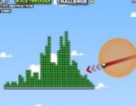 Blosics 2 Level Pack - As previously in Blosics Game, you should shoot your ball in order to remove required number of green blocks from the screen. You can choose your shooting ball, but the bigger the ball, the more points it will cost you. Use Mouse to set direction and shoot the ball from orange circle.