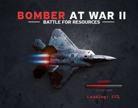 Bomber at War 2 - It's all about the war in the skies. Your task is to control your fighter jet and destroy all enemies. Read the mission briefings and reach your target. Equip with the latest weapons and complete your missions. Use Arrow keys to fly, press Space to fire.