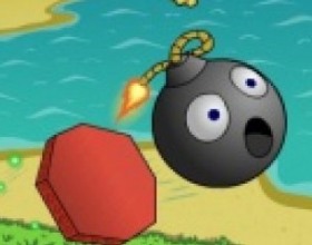 Bombs Vacation - Mr. bomb is on a vacation. Your task is to help the bomb to blow up 20 targets along his journey. To complete all levels do actions with correct timing and precision. Use mouse activate objects. Hold Space for fast-forward. Press R to restart level.