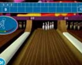 Bowling - In this simple bowling game you do not even have to aim. In order to throw the ball push the "GO!" button. Keep it pressed until the yellow field at the aiming picture goes white. The closer the yellow field you you hit, the more you score.