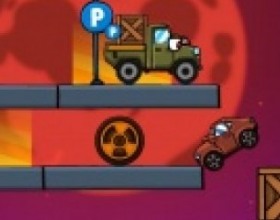 Cars vs Zombies - This games is something similar to popular game Vehicles, the only thing is that you have to kill all the zombies. Run over them and don't let the cars fall off the platforms. Use Mouse to click on cars to make them move or stop. Also you can click on orange platforms to remove them.