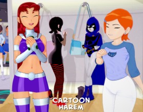 Cartoon Harem - Welcome to a light and casual dating simulator where you'll enjoy your favorite characters from cartoon and anime universes! Here you'll meet Starfire and Raven from Teen Titans, Mavis Dracula from Hotel Transylvania, and many, many other legendary beauties. This colorful porn crossover lets you build relationships, get into funny situations, and charm a perverted bunch of adorable girls. Believe me, they're just waiting to have sex with you! Here, every new day promises a new adventure full of humor, sex, and unexpected twists. Created under the influence of Koikatsu, this porn simulator will surprise you with its unique atmosphere and the chance to get close to heroines you never expected to see together!