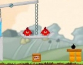 Chicken House 2 - Your aim is to remove certain blocks to kill all birds. Use a lot of tools like an axe, hammer or dynamite to kill those damn angry birds. To play this game use your mouse and click on object blocks to remove them or destroy them.