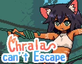 Chrala can't Escape - Welcome to a cute and simple game where you’ll follow the adventures of a young furry girl. This is an interactive game where you need to interact with the heroine and touch her to trigger various funny reactions. Look how adorably she moves her ears! Hrala has ended up in a difficult situation, something or someone has tied her up, and now the cutie can’t escape. Her arms and legs are bound with green ropes, she can’t even move! Make the most out of the situation, dude! You can touch her however you want. For example, touch her boobs. See if she likes it. Think with your head about how to help her get out of here.