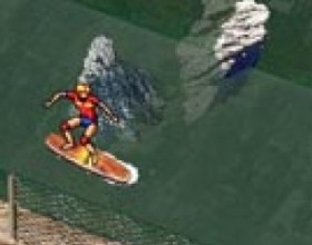 City Surfing - The goal of the game is to complete each level as soon as possible and get maximum scores. Use arrow keys to control the game. 1 – 2 – to do a stunt. Space bar – jump. You can perform a stunt only when you jumping from the springboard of when you’ve got high speed.