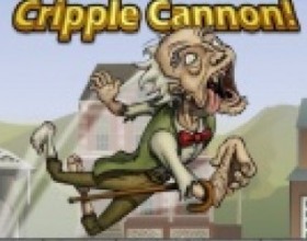 Cripple Cannon - Your task to launch the cripple with your cannon to the ambulance. Place various items on the screen to guide him to the destination without any crashes. Use Mouse to drag and place items on the screen. Click the green Ok button to launch and test your construction.