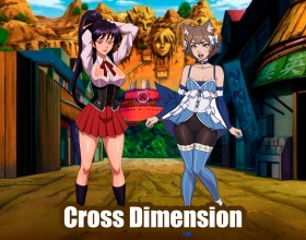 Cross Dimension - Welcome to a dating simulator where you'll encounter legendary heroines! You were living an ordinary life in a huge metropolis until a strange event turned your whole life upside down. While walking through the dark alleys of the city, you stumbled upon a box and decided to take it home. This box turned out to be a magical cube containing a magical entity that wants to escape from it. This entity doesn't know who it is or how it got there, but it knows how it can be freed. To do this, you need to travel to a parallel world, where you can help this entity gain the necessary power. In this game, you'll meet beauties like Raven, Heather, Gwen, Hinata, and many others!