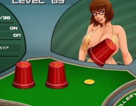 Crossing Cups Naughty Cartoons - This is a crossing cups game that is filled with a ton of nice and hot cartoon pictures featuring characters like Disney’s Mulan and Pocahontas, Velma from Scooby Doo, and several others from shows like The Simpsons. The gameplay of this over-18 title is simple, track the cup with the coin to unlock hot naked pictures in multiple sex positions. In other words, you need to concentrate and make the right choice to win. If you have quick eyes and the capacity to not lose sight of your target, then be sure to hit Start and see just how slutty your favorite cartoon characters can be.