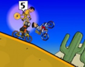 Cyclo Maniacs - Your task is to ride your bike through stunt races through 26 tracks using more than 20 bikes. Unlock 70 achievements. Use the W A S D or arrow keys to control the bike, use X or Space for bunny hop, B to use horn!