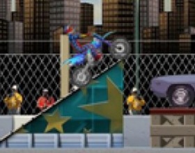 Daredevil 2 - Complete the jumps properly. This new version of the game has more jumps and more bikes to chose from. Make sure you customize the Dare Devil 2 game bike properly to have a better chance at completing the bike jumps. Use arrow keys to move bike and A S D Q W to make stunts.