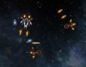 Dead Metal - Another crazy space shooter where your only task is to survive as long as you can and destroy attacking enemy ships. Go to the shop and buy new ships, weapons and upgrades. Use Mouse to aim and fire. Use W A S D to move. Press Space to use 2nd weapon. Use Q to change target. P - pause/shop.