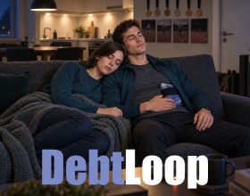 DebtLoop - A young woman discovers that she’s buried under a mountain of debt. Mr. Smith doesn’t threaten her or resort to violence. He simply offers her different options. Which path will she choose? The honest one? Or will she step onto the dark, slippery road of depravity and dirty work in the sex industry? Dive into a survival porn game set in a world of debt, where every day brings difficult choices. Morning, afternoon, evening, and night each give you only one opportunity to take action, while the interest keeps growing with every day the debt remains unpaid! Yes, honest work brings money slowly. Other methods can help her pay off her debts much faster, but they demand increasingly greater sacrifices and gradually change the woman she is.