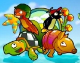 Dillo Hills - Your aim is to run as fast as you can, collect crystals and fulfil Armadillo dream to fly like a bird. Use collected diamonds to buy new upgrades. Keep him happy by flying fast, otherwise you'll have to try again. Use Arrows Down and Up to balance his flight and landing on the hills.