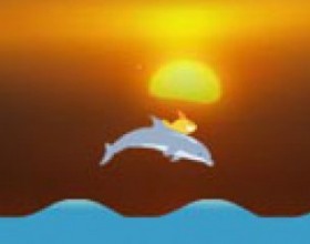 Dolphin olympics 2 - Score as many points as possible in 2 minutes by swimming and flipping your dolphin. Successful jumps build speed, allowing for bigger and better tricks! Use the arrow keys or WASD keys to move. Advanced instructions are available in the game.
