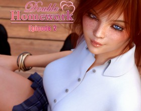 Double Homework - Episode 2 - The storyline continues in this episode. You will be living with 2 redheads, Johanna and Tamara. They are technically your friends with benefits and the three of you have been having mind-blowing sex since you became roommates. Today's a school day and you will bump into your old friends here. Seems like they have glammed up because they look really hot. You will also meet other sexy girls and maybe you will have an option of fucking them sooner rather than later. Play your cards right and you will be eating from multiple cookie jars whenever you want. Bon appetit.