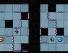 Double-Maze - This is a very interesting logical game. You are controlling two balls, placed in different labyrinths at once. You have to lead them to their finish flag. Avoid the dark holes. Use arrow keys to control the game.