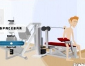 Douchebag Workout - Are you tired of being nerd? Start working out to become stronger and look more powerful. Use steroids to speed up this process. Use Mouse to navigate through game menus. Follow up instructions on the screen while performing various exercises.