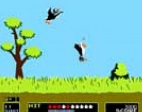 Duck hunt - A flash version of an old Duck Hunt game. Your faithful dog will help you to bring the shot ducks back. The only sad thing is that you will have to your mouse in place of an old SEGA gun to aim and shot.