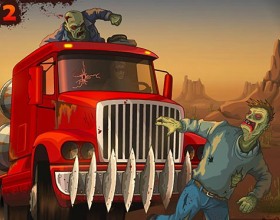 Earn To Die 2012 part 2 - Another version of famous Earn to Die game. This time as usually you'll be able to use various new cool upgrades to smash those silly zombies even harder. Upgrade your vehicle and earn money to cause death of zombies. Use arrows to control your car.