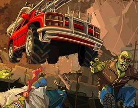 Earn To Die 2: Exodus - Your task is to drive through hordes of zombies to reach army base and save yourself. You'll have to upgrade your vehicles constantly to be able reach the end and pass so much zombies.